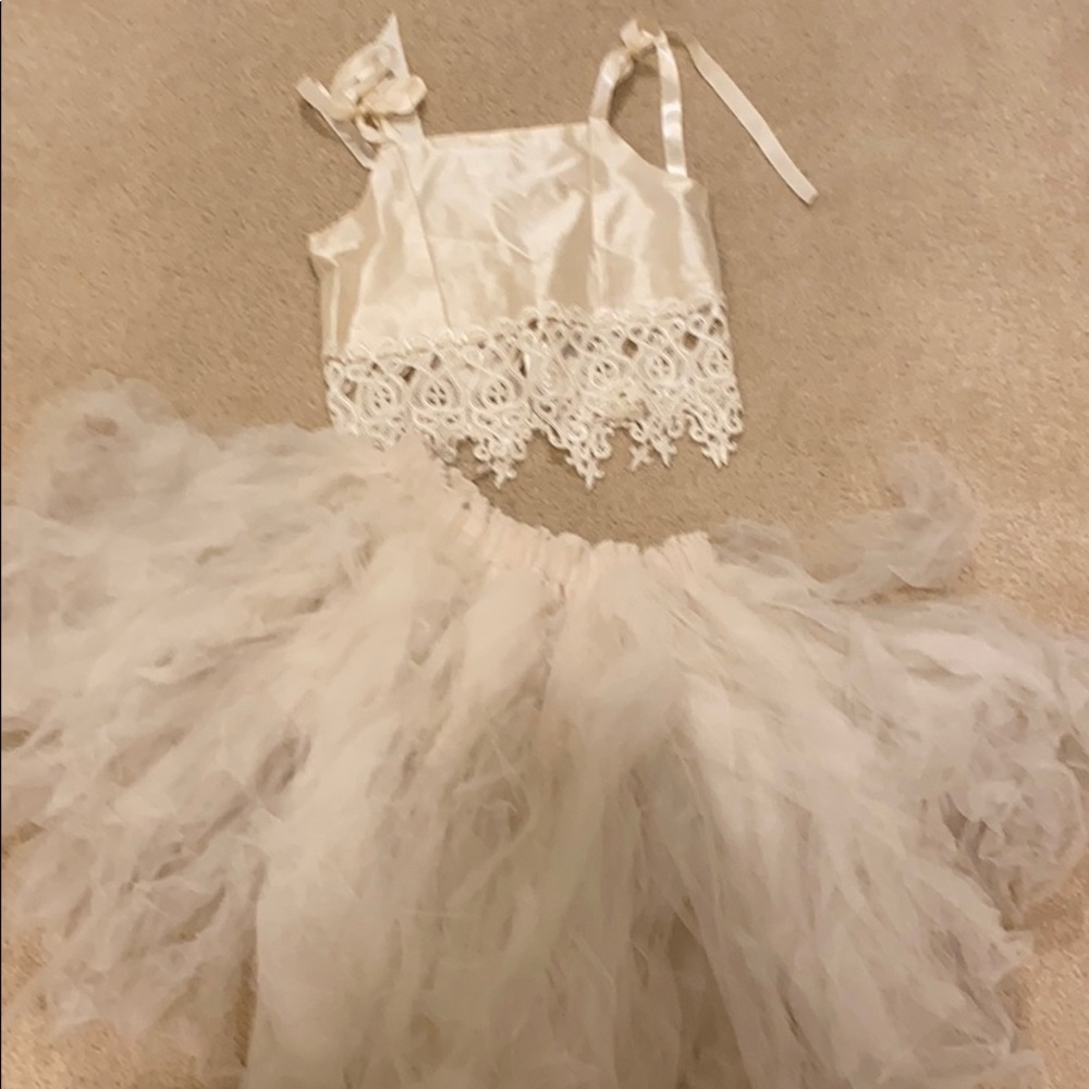 Ballerina skirt and silk tank